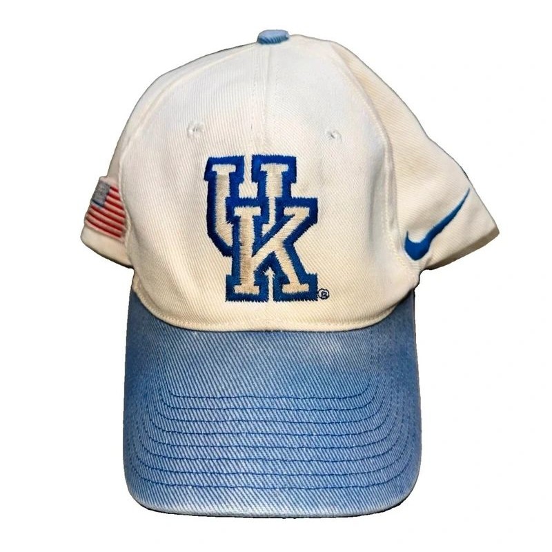 Vintage 90s Nike Kentucky Wildcats Embroidered Snapback Hat Cap Swoosh Ncaa Uk